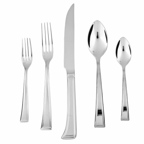 Fortessa Stainless Flatware Pantheon 5 Piece Place Setting  