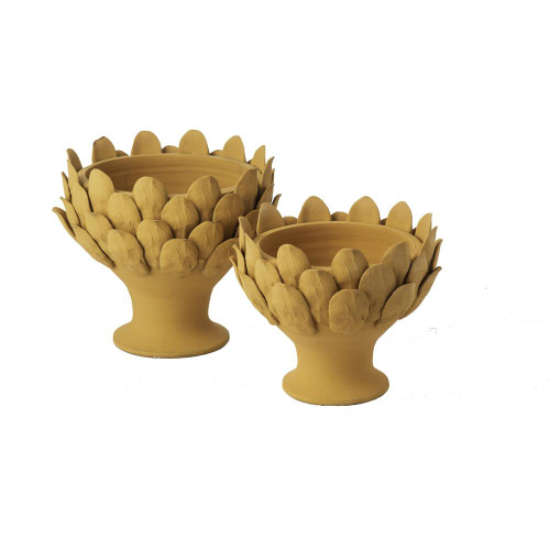 Abigails Gathered Garden Large Terra Cotta Artichoke Centerpiece