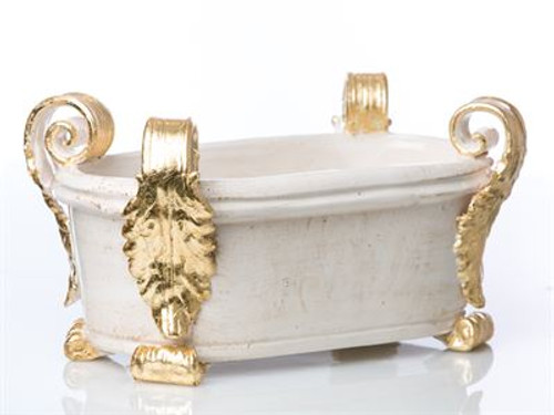 Abigails Roma Gold Acanthus Oval Centerpiece