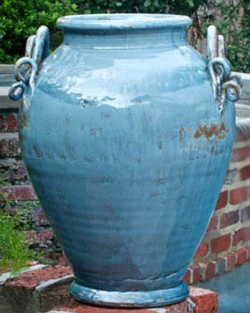 Abigails Vinci Two-Handled French Blue Urn