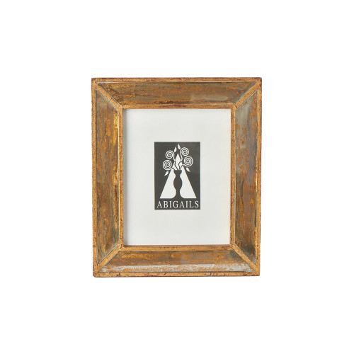 Abigails Picture Frame Small Wood with Antiqued Mirror