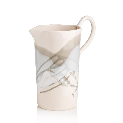 Abigails Splash Ceramic Pitcher Gray