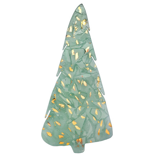 Annieglass Elements 16X8 Holiday Tree - Gold