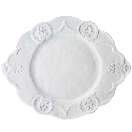 Arte Italica Bella Bianca Scalloped Charger