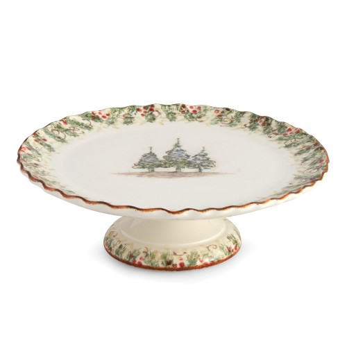 Arte Italica Natale Cake Stand