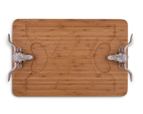 Arthur Court Designs Longhorn Bamboo Carving Board