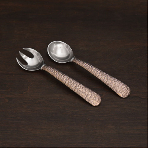 Beatriz Ball Sierra Tela Salad Servers Rose Gold