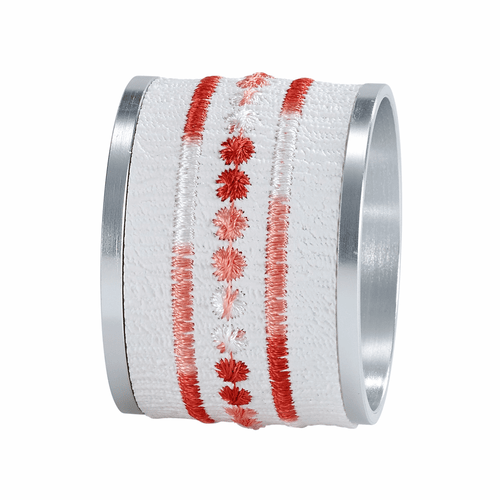 Bodrum Belgravia Red Napkin Ring (Set of 4)