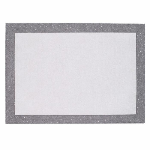 Bodrum Bordino Silver Sparkle rectangle Place Mats (Set of 4)