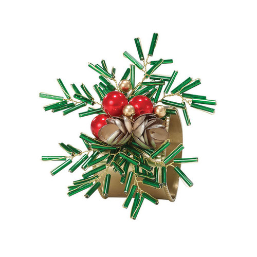 Bodrum Christmas Burst Napkin Ring (Set of 4)