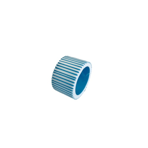 Bodrum Pinstripe Turquoise Napkin Ring Set of 4