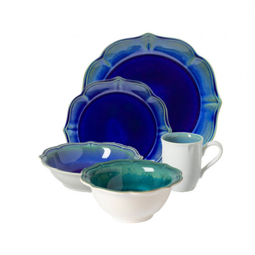 Casafina Dori Atlantic Blue 5 Piece Place Setting