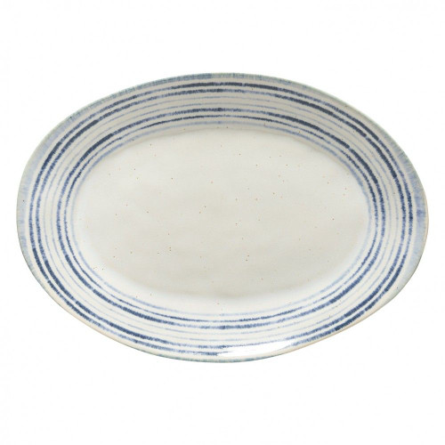 Casafina Nantucket White Oval Plater 16 In