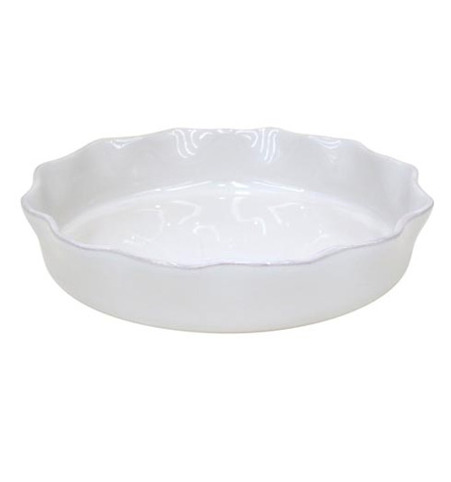 Casafina Ruffled Pie Dish White