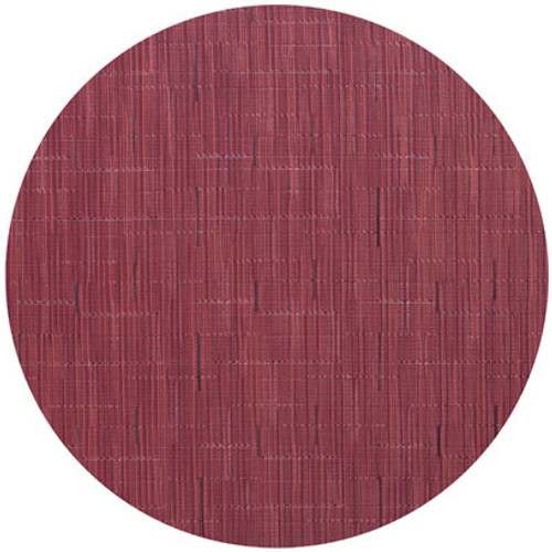 Chilewich Bamboo Table Mat 15 Round - Cranberry