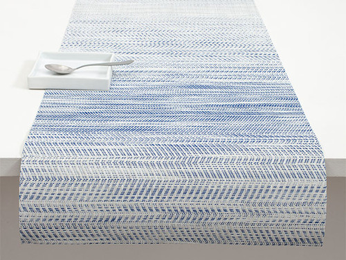 Chilewich Wave Table Runner 14X72 Blue