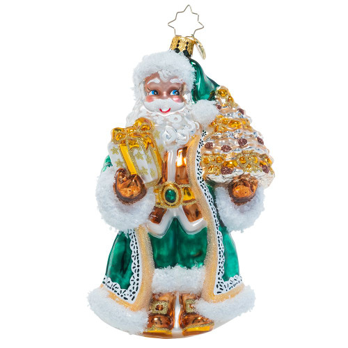 Christopher Radko Emerald City Santa Ornament