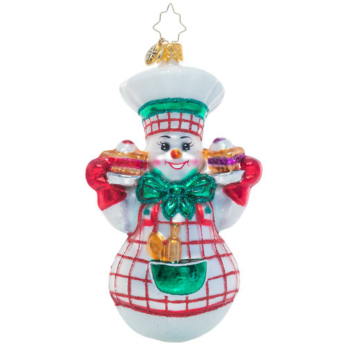 Christopher Radko Jolly Baker Snowman Ornament