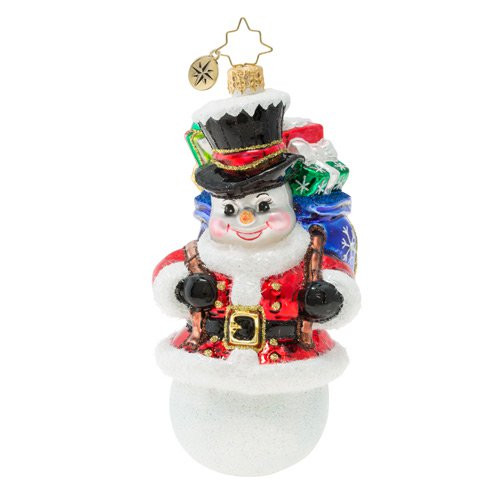 Christopher Radko Surprise Santa Snowman! Ornament