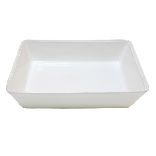 Costa Nova Friso 13.75 Rectangular Baker - White