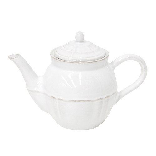 Costa Nova Alentejo 16 Oz Tea Pot - White