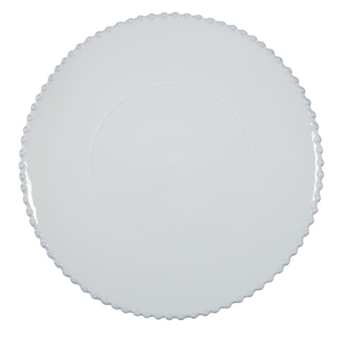 Costa Nova Pearl Charger Plate - White - Set of 6