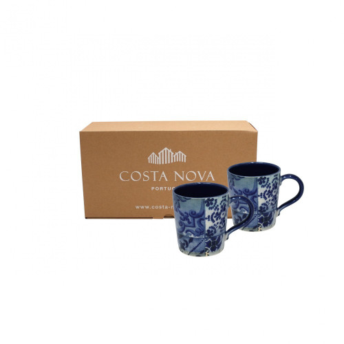 Costa Nova Lisboa Tiles Set of 2 Mugs