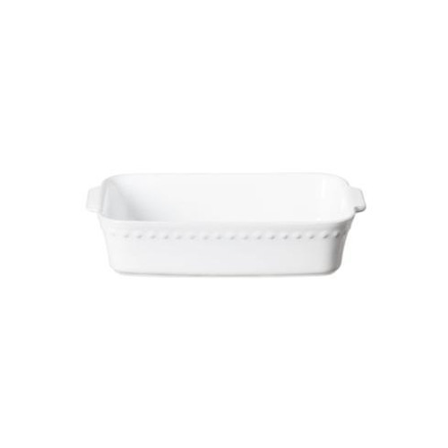 Costa Nova Pearl Rectangular Baker 11 inch White