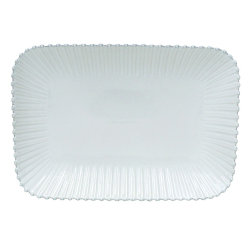 Costa Nova Pearl Rectangular Platter  - White