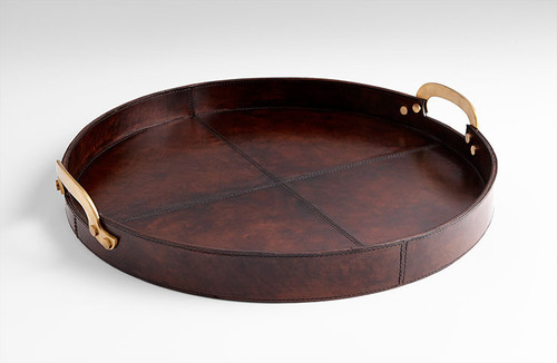 17 Inch Bryant Brown Tray by Cyan Design