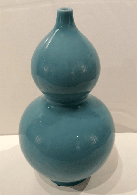 Dessau Home Egg Shell Blue Gourd Vase