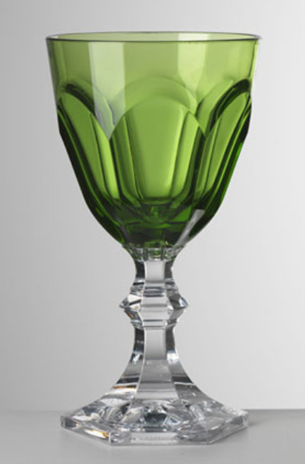 Mario Luca Giusti Dolce Vita Green Acrylic Water Goblet