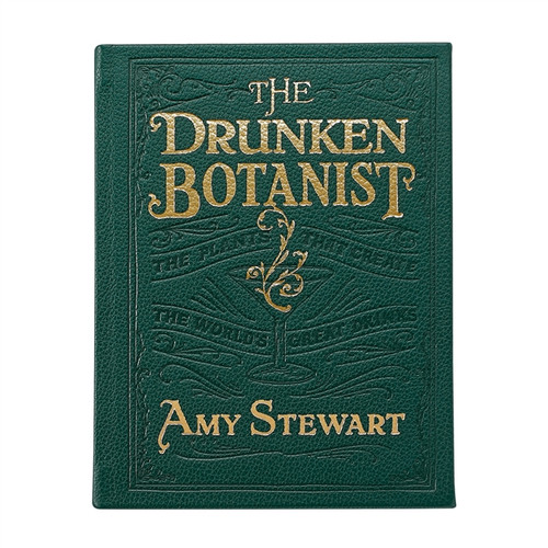 The Drunken Botanist Green Leather Bound Book