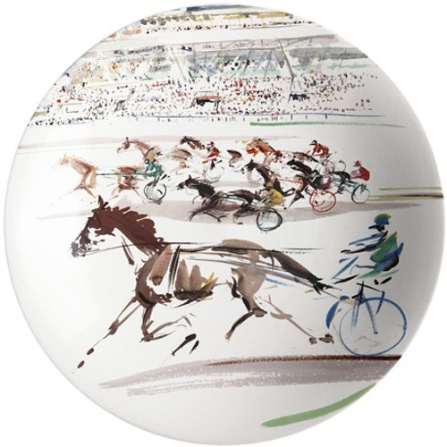 Gien Cavaliers Cake Platter