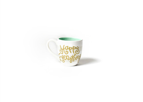 Happy Everything White Stripe 4.25 Mug