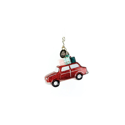 Happy Everything Holiday Car Shaped Ornament