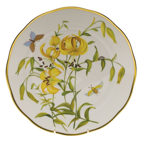 Herend American Wildflower Dinner Plate 10.5 inch D - Meadow Lily