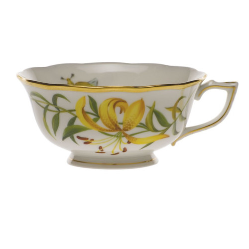 Herend American Wildflower Tea Cup (8 Oz) - Meadow Lily