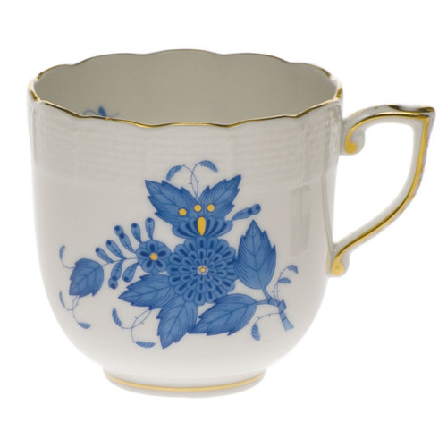 Herend Chinese Bouquet Blue Mocha Cup (4 Oz)