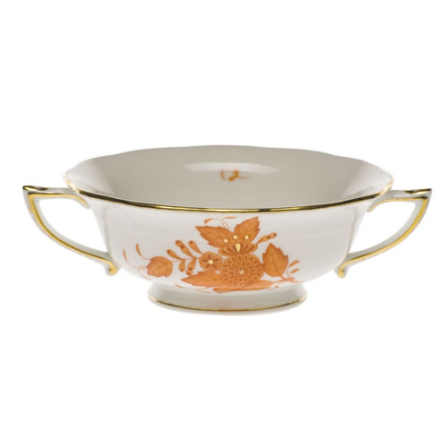 Herend Chinese Bouquet Rust Cream Soup Cup (8 Oz)