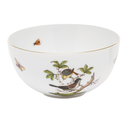 Herend Rothschild Bird Small Bowl 3 inch H X 5.75 inch D