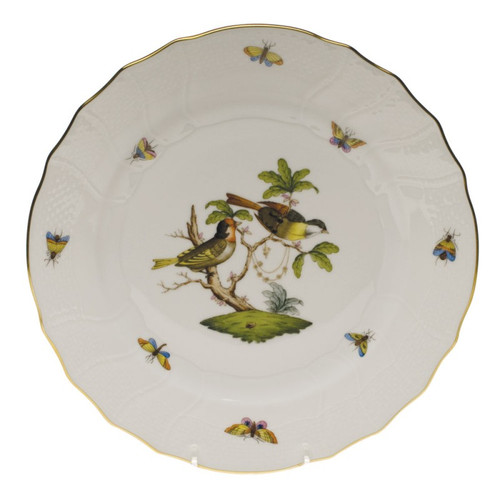 Herend Rothschild Bird Dinner Plate - Motif 11 10.5 inch D