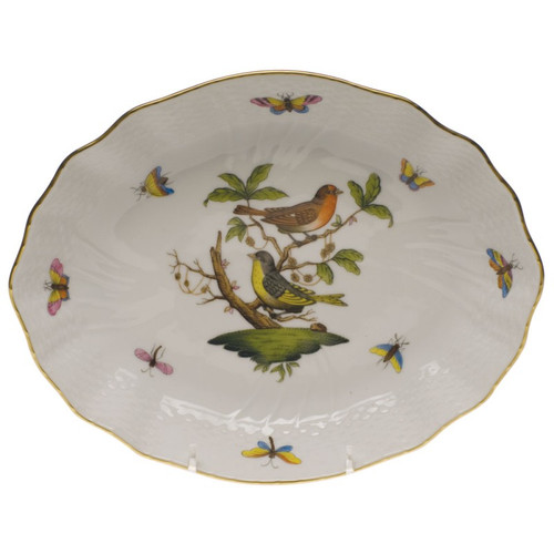 Herend Rothschild Bird Oval Dish 8.25 inch L X 6.75 inch W