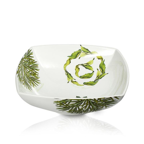 Intrada Italy Vivere Erbe Square Salad Bowl