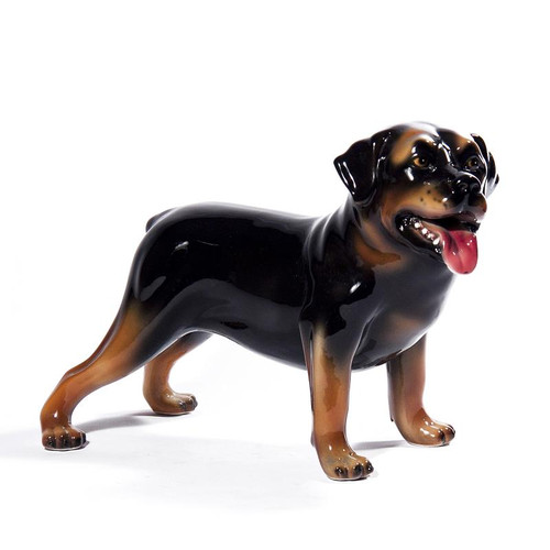 Intrada Italy Rottweiler Dog Statue