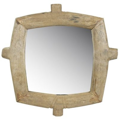 Homart Ramsey Wheel Mirror Wood - Square