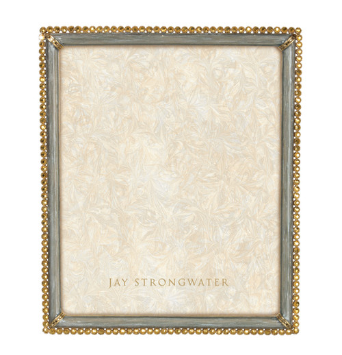 Jay Strongwater Laetitia Stone Edge 8in. x 10in. Frame, Gray