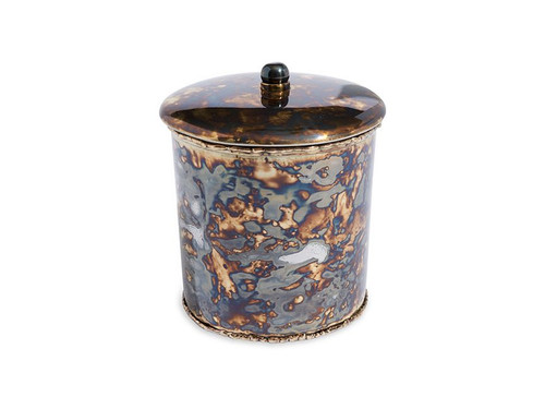 Julia Knight Cascade 5.5" Covered Canister Rainbow Bronze