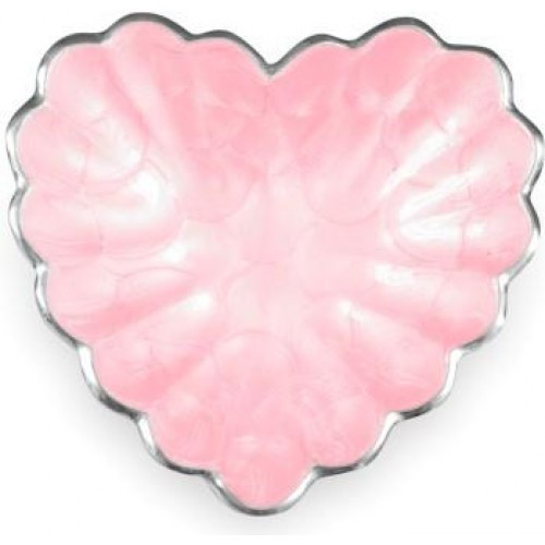 Julia Knight Heart 7" Bowl Pink Ice