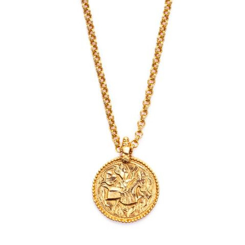 Julie Vos Coin Pendant Necklace